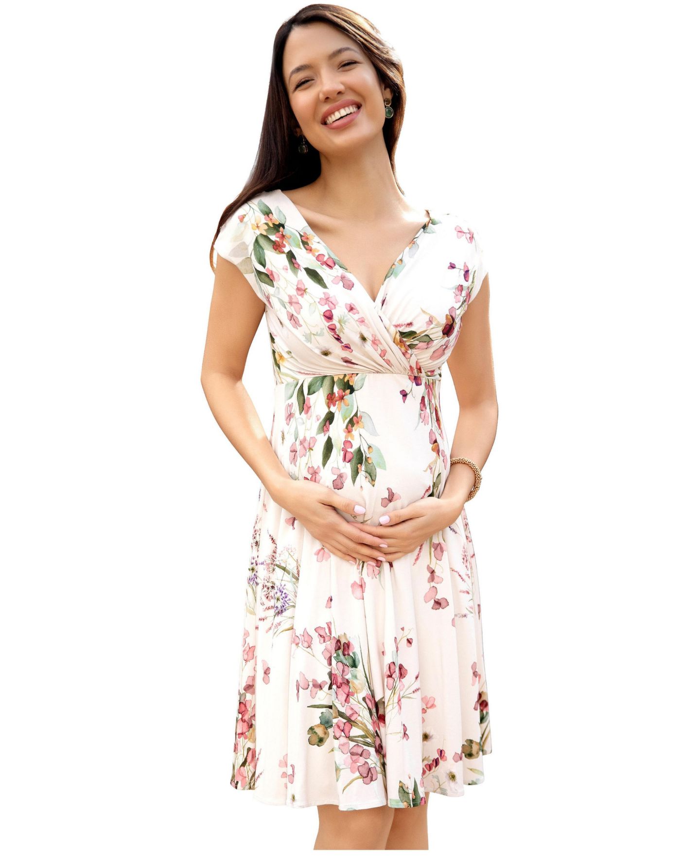 Женское платье Tiffany Rose Maternity Tiffany Rose Alessandra, цвет: Розовый с принтом — фото 2