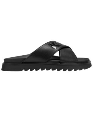 KARL LAGERFELD PARIS Men's Chandler Crisscross Sandals - Macy's