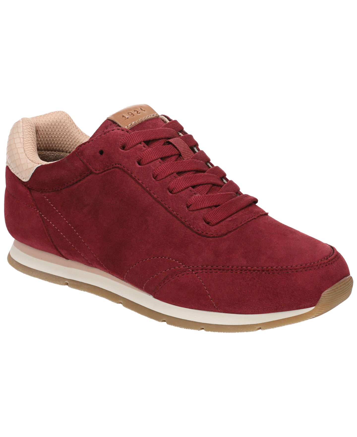 Женские кроссовки Dr. Scholl's Callback Lace-Up, цвет: Бордовый замшевый — фото 1