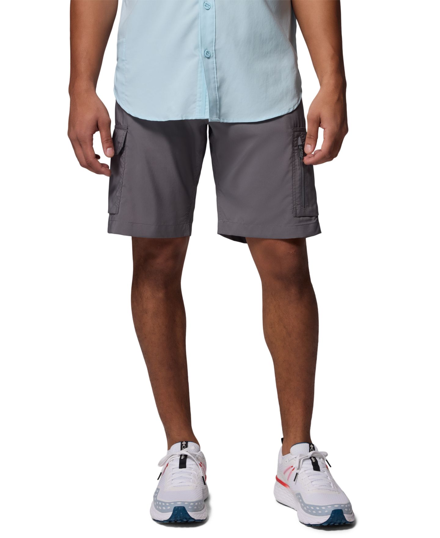 Мужские шорты Columbia Silver Ridge Utility Cargo Shorts, 10" inseam, цвет: Серый — фото 1