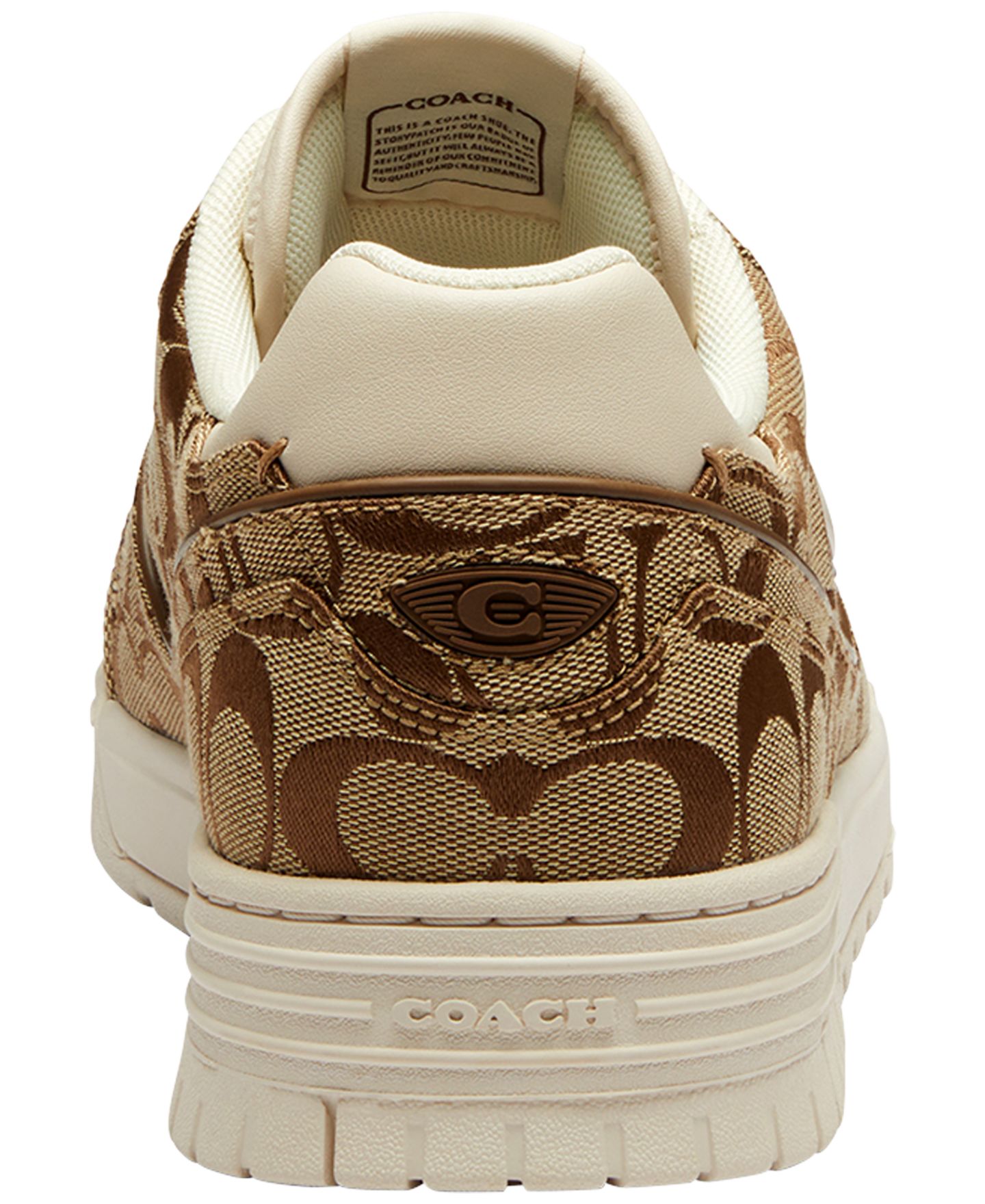 Мужские кроссовки COACH SoHo Signature Sateen Jacquard Lace-Up, цвет: Меловой разноцветный — фото 3