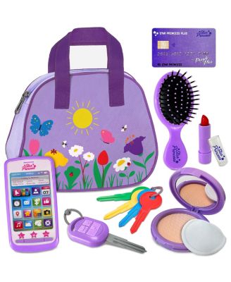 Toddler Play Purse with Pretend Makeup Keys Phone Gift