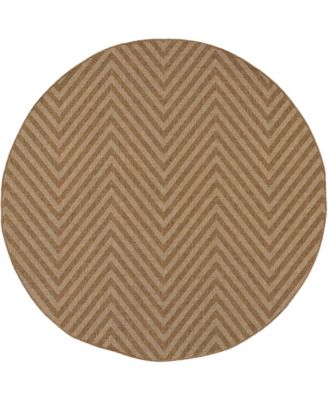 Karavia 1330X 7'10" Round Outdoor Area Rug