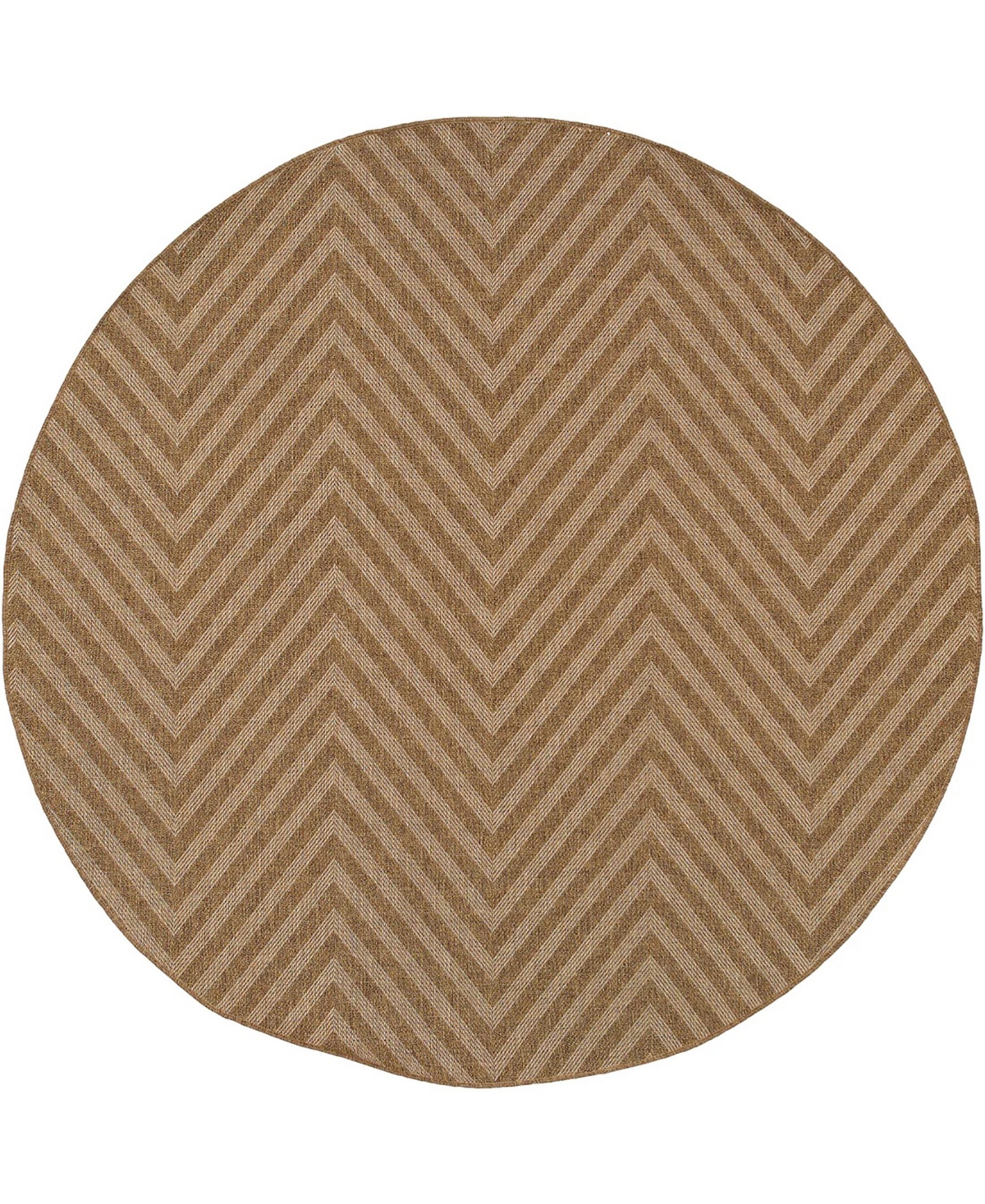 Oriental Weavers Karavia 1330X Tan 7'10" Round Rug
