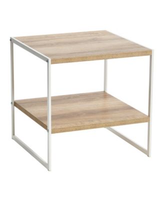 Jamestown Square End Table with Storage Shelf