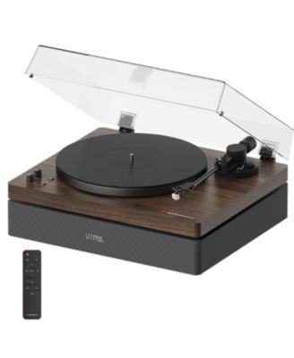 All-in-One Vinyl Record Player Turntable, Bluetooth 5.4, 120W 2.1 Speakers & Subwoofer, Hi-Fi 2-Speed Belt Drive, Isolation System