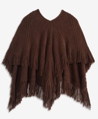 Women's Raschel Knit Triangle-Hem Topper, Macy's Exclusive