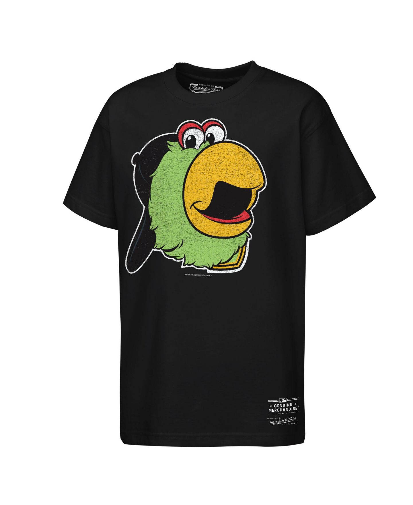 Детская футболка Mitchell & Ness Black Pittsburgh Pirates Big Face Mascot — фото 3