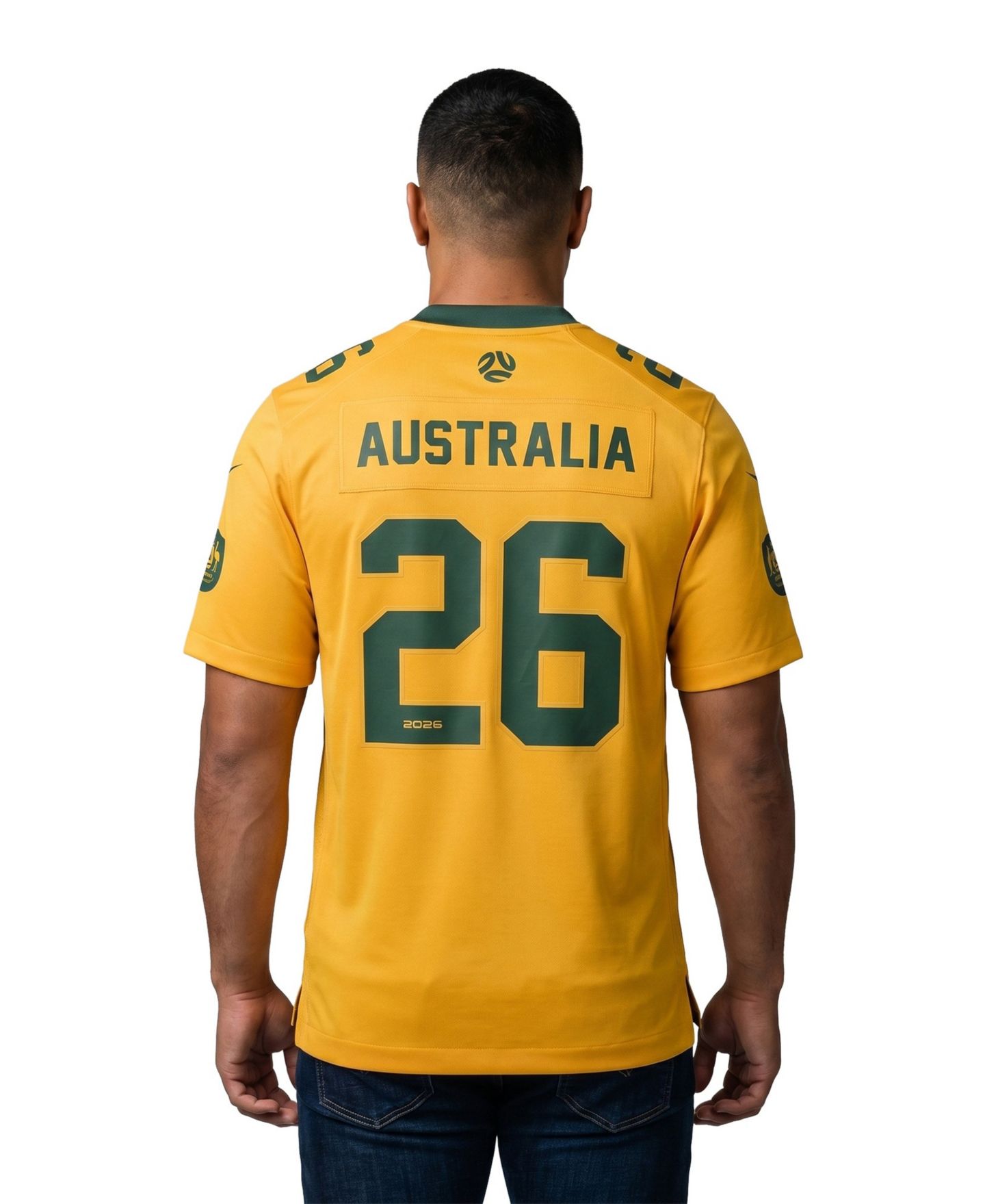 Мужской топ Nike Gold Australia National Team x NFL Game Jersey — фото 2