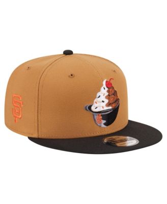 Men's Khaki/Black San Francisco Giants Ice Cream 9FIFTY Snapback Hat