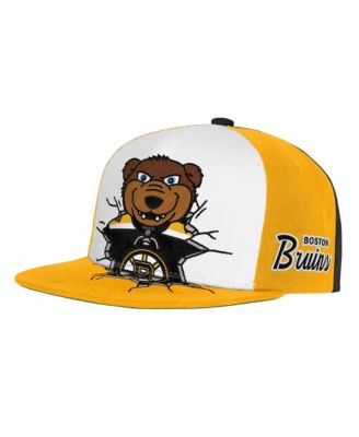 Big Boys and Girls Black Boston Bruins Mascot Snapback Hat