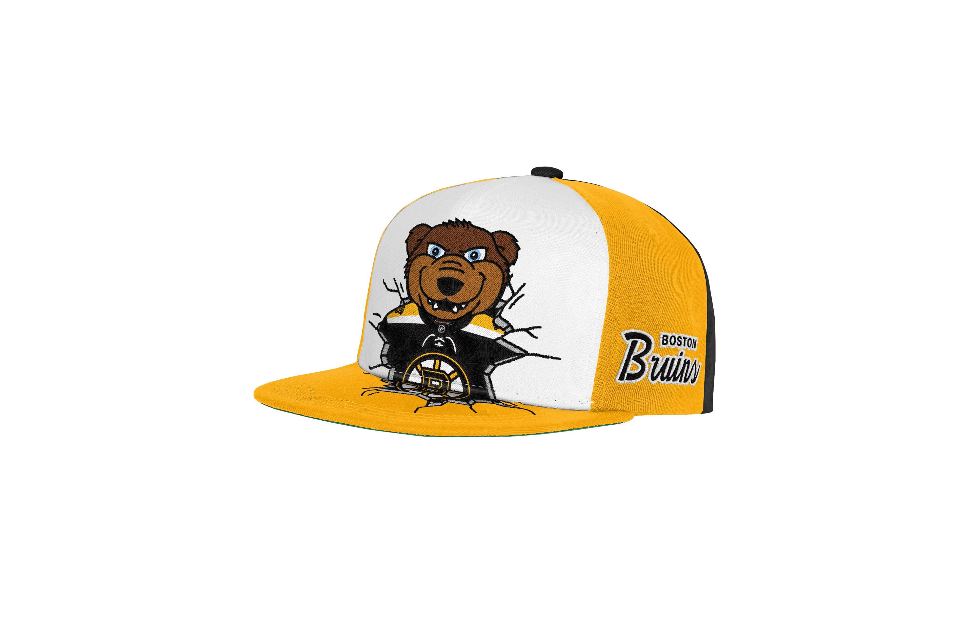 Mitchell & Ness Big Boys and Girls Black Boston Bruins Mascot Snapback Hat