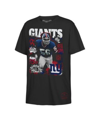 Big Boys and Girls Lawrence Taylor Black New York Giants Star Player T-Shirt