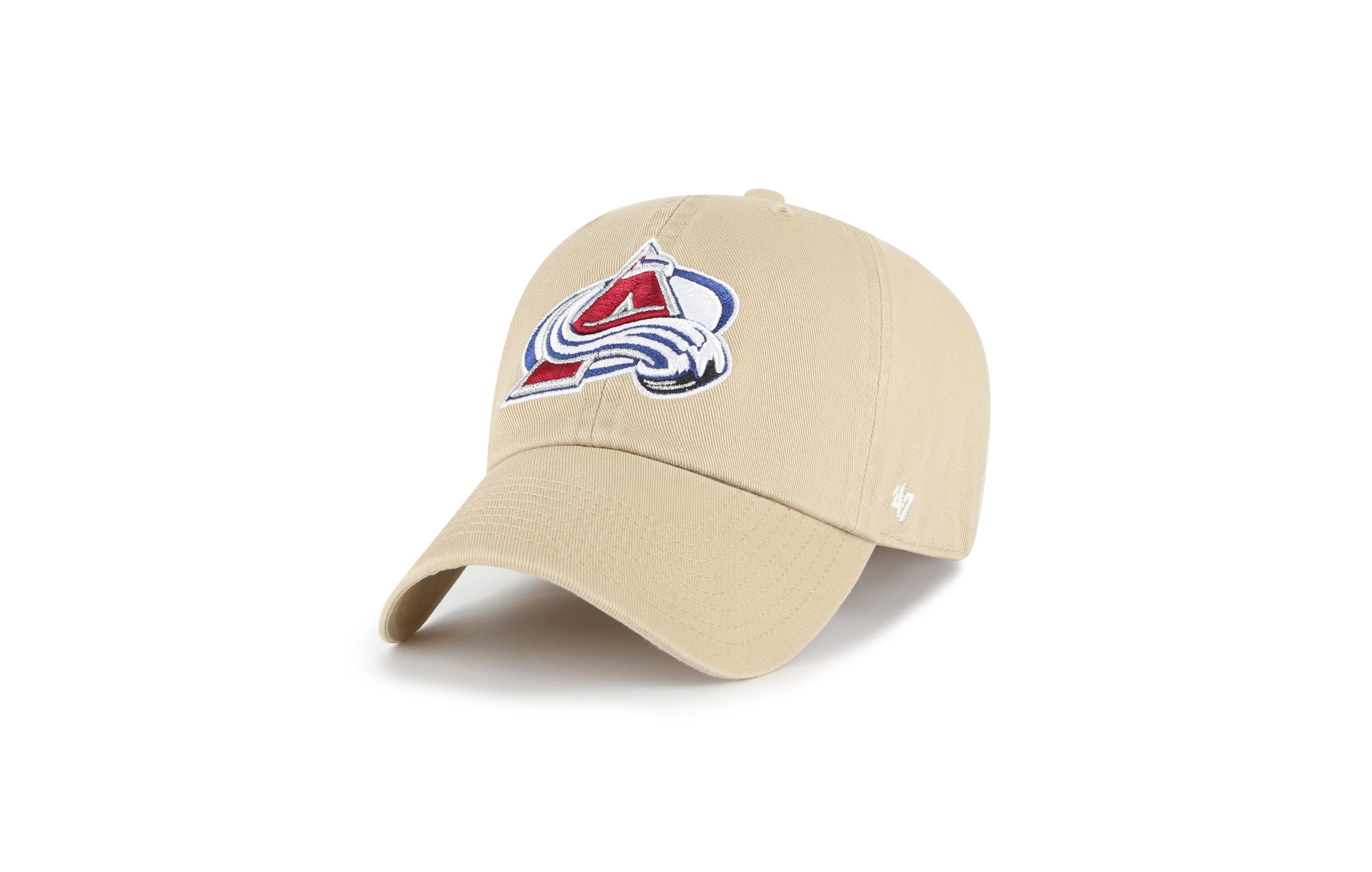 '47 Brand Men's Khaki Colorado Avalanche Logo Clean Up Adjustable Hat