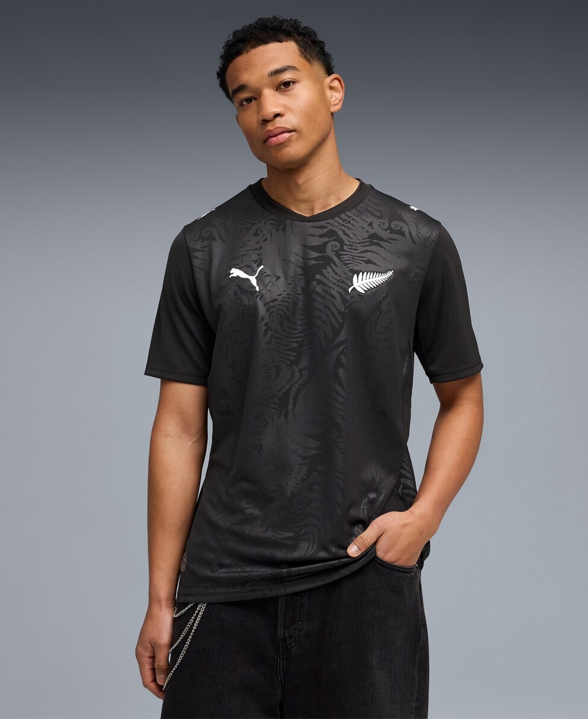 Puma Men's Black New Zealand National Team 2026 Home Replica Jersey