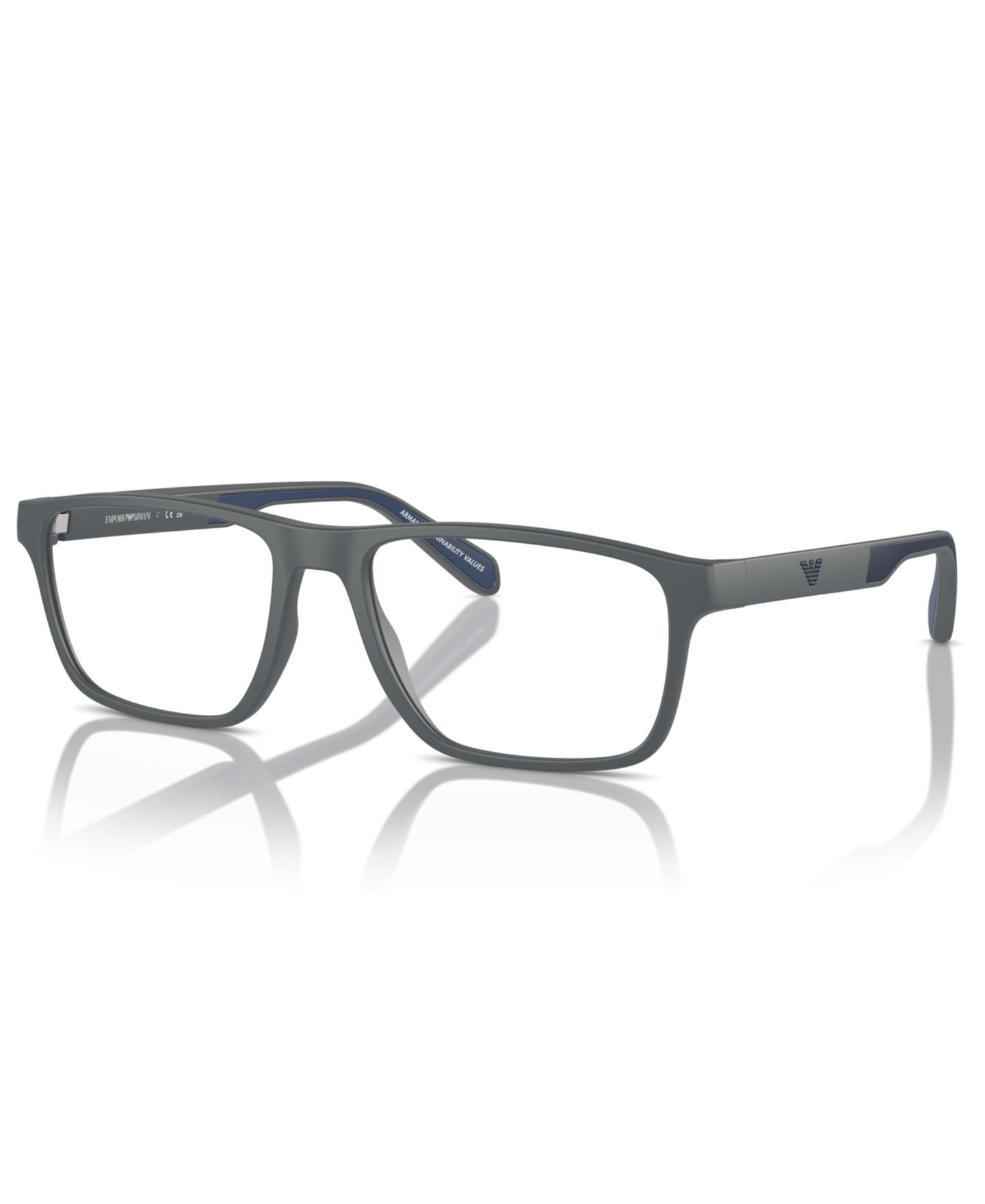 Мужские очки Emporio Armani Eyeglasses, EA3233, цвет: Матовый тёмный серый — фото 1