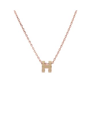 Pop H Pendant Chain Necklace