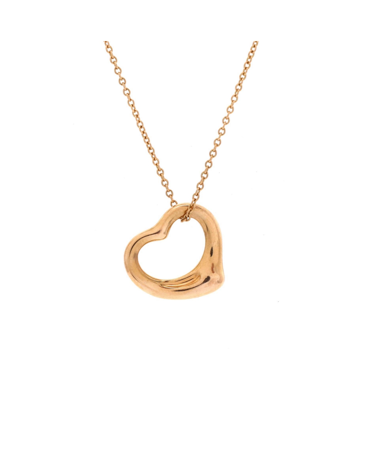 Pre-Owned Tiffany & Co Elsa Peretti Open Heart Pendant Necklace