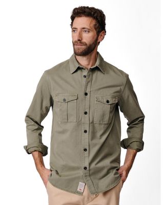 Men's Cole Long Sleeve Twill Overshirt