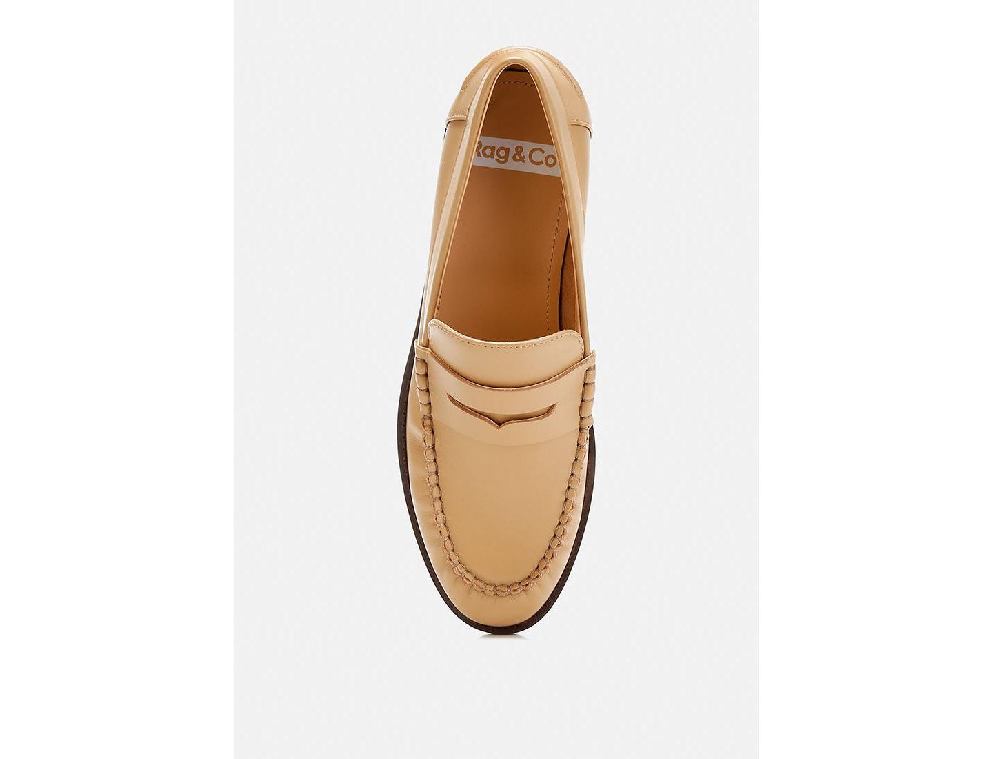 Женские туфли Rag & Co Plavia Genuine Leather, цвет: Бежевый — фото 5