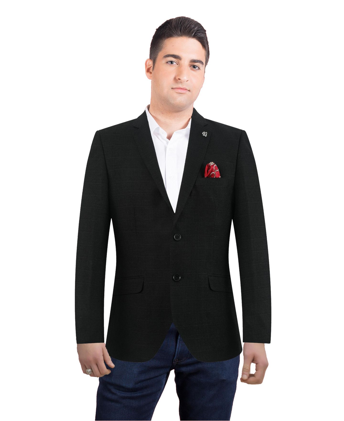 Мужское пальто Elie Balleh Slim Fit Sports Coat, цвет: Чёрный — фото 1