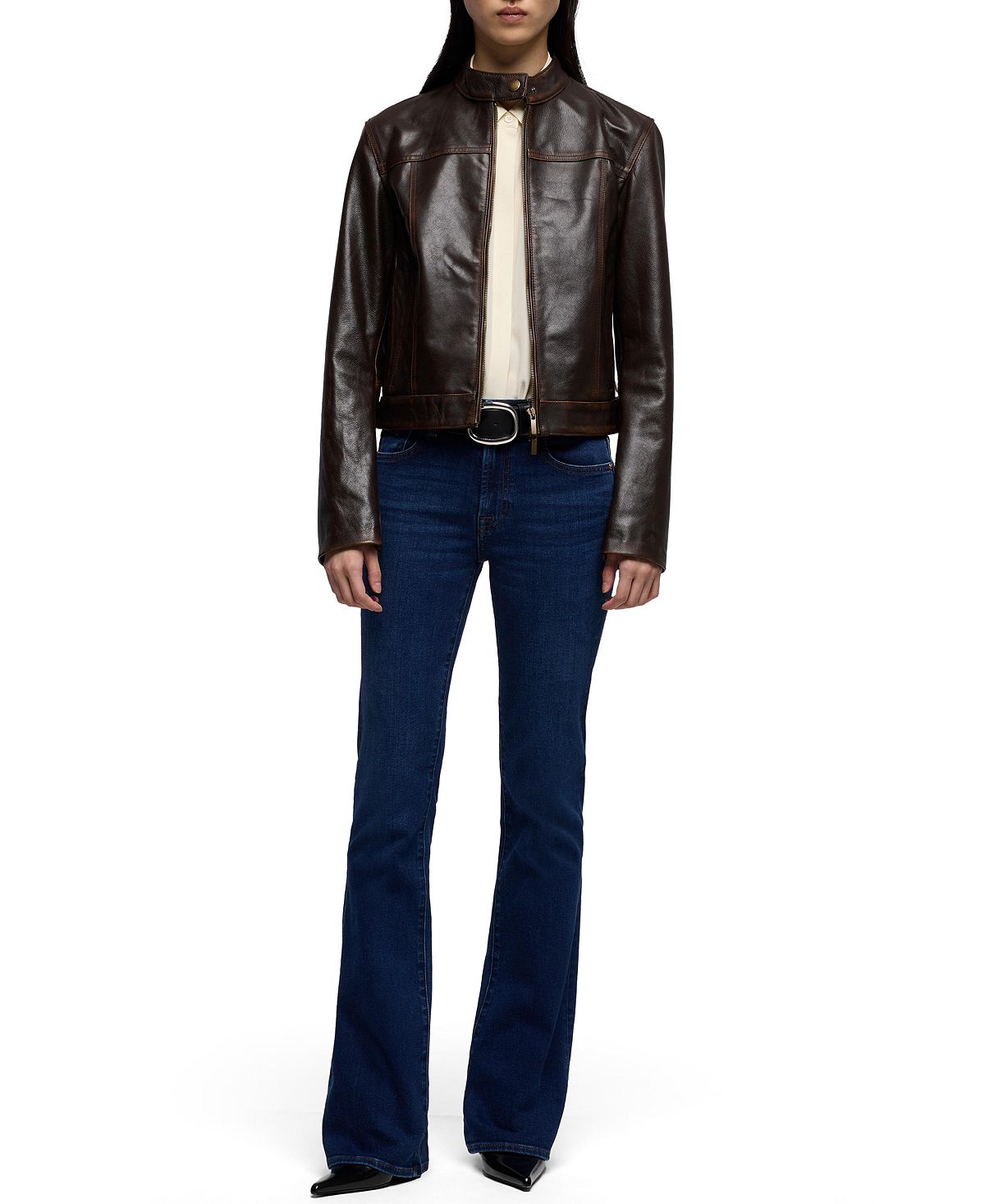7 For All Mankind Women's Tailorless Bootcut Jeans view 2 — MAYCSS fashion products