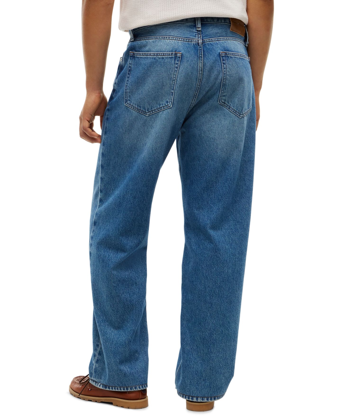 Мужские джинсы Tommy Hilfiger Grand Loose-Fit Gus Indigo Denim Jeans, цвет: Индиго — фото 4