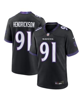 Men's Trey Hendrickson Black Baltimore Ravens Alternate Game Jersey