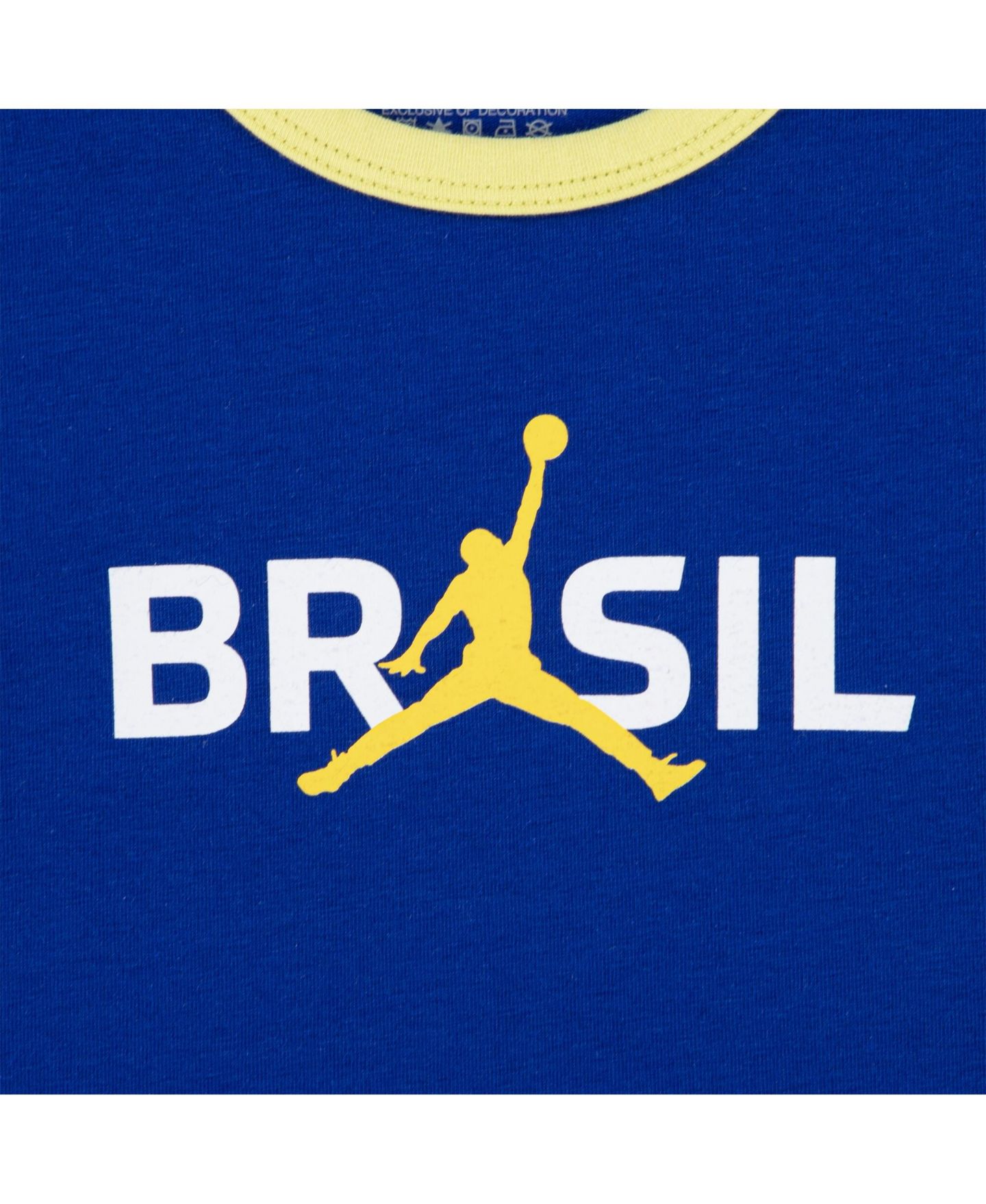 Футболка Jordan Royal Brazil National Team Retro Graphic Tri-Blend T-Shirt для девочек — фото 2