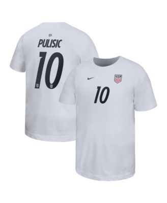 Big Boys and Girls Christian Pulisic White USMNT Home Player Name & Number T-Shirt