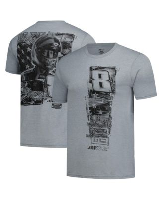 Men's Heather Gray Kyle Busch Flag 2-Sport Tri-Blend T-Shirt