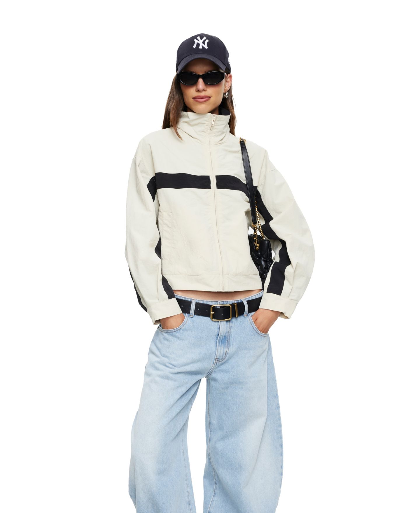Женская куртка Lioness Essential High-Neck Windbreaker, цвет: Бежевый — фото 2