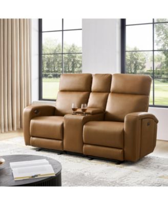 Basit 71" Modern Power Zero Gravity Theater Seating Recliner Sofa with Storage Armrest And Cup Holders