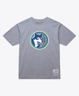 Men's and Women's Heather Gray Minnesota Timberwolves Hardwood Classics Arch T-Shirt