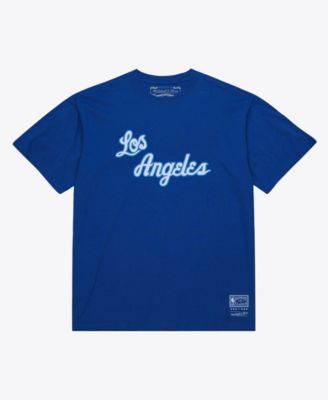 Men's and Women's Royal Los Angeles Lakers Hardwood Classics Arch T-Shirt