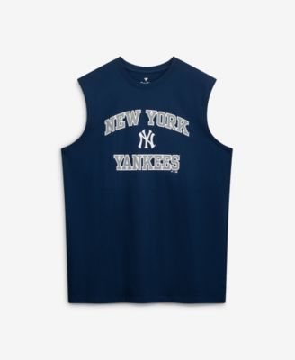 Men's Navy New York Yankees Big & Tall Heart Soul Muscle Tank Top
