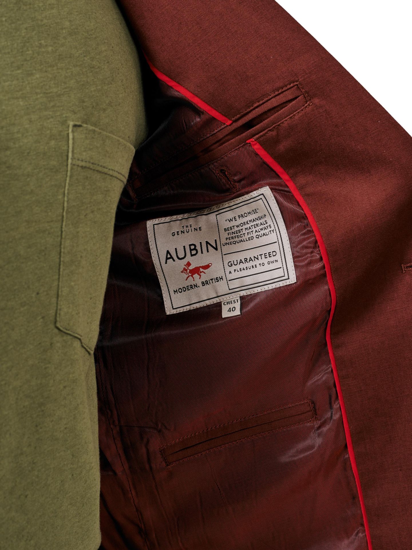Мужской пиджак Aubin Pasmore Tailored Linen Blend Blazer, цвет: Коричневый — фото 5