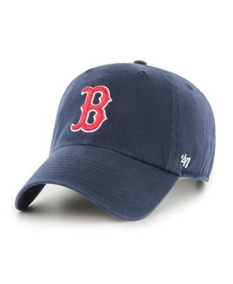 Men's Navy Boston Red Sox Primary Logo Clean Up Adjustable Hat