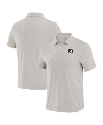 Men's Cream Alabama Crimson Tide Four Down Polo Shirt