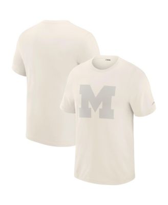 Men's Cream Michigan Wolverines Play Action Tri-Blend Performance T-Shirt