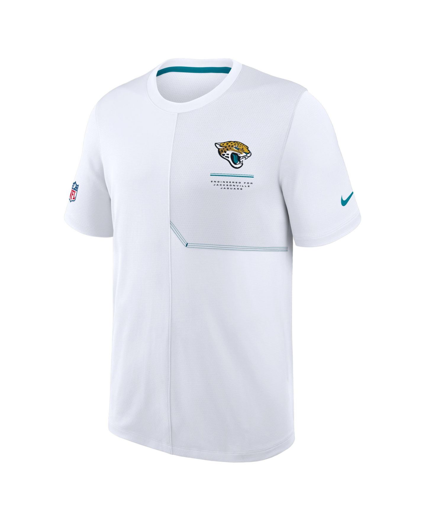 Мужская футболка Nike White Jacksonville Jaguars Sideline UV Dri-FIT Coaches — фото 2