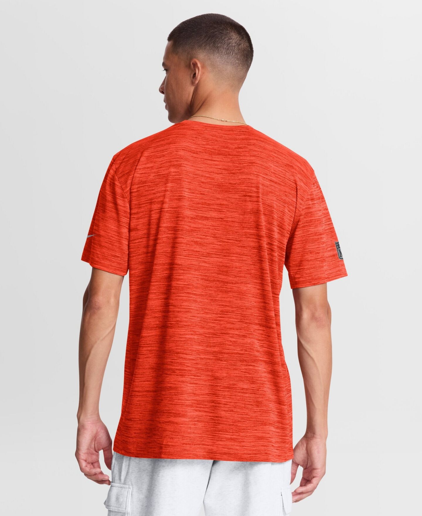 Мужская футболка Nike Orange Cleveland Browns Sideline Double Covered Dri-FIT Velocity — фото 2