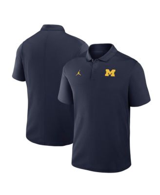 Men's Navy Michigan Wolverines Dri-FIT Victory Polo Shirt