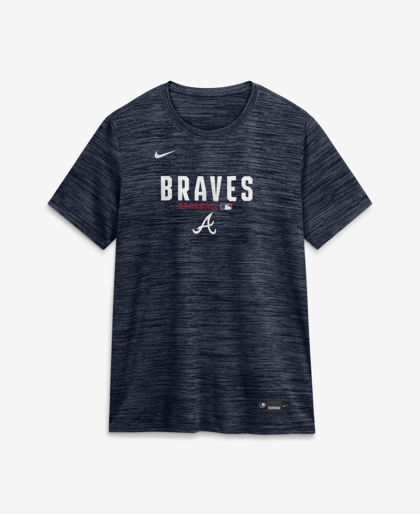 Женская футболка Nike Navy Atlanta Braves Authentic Collection Velocity Dri-FIT — фото 4