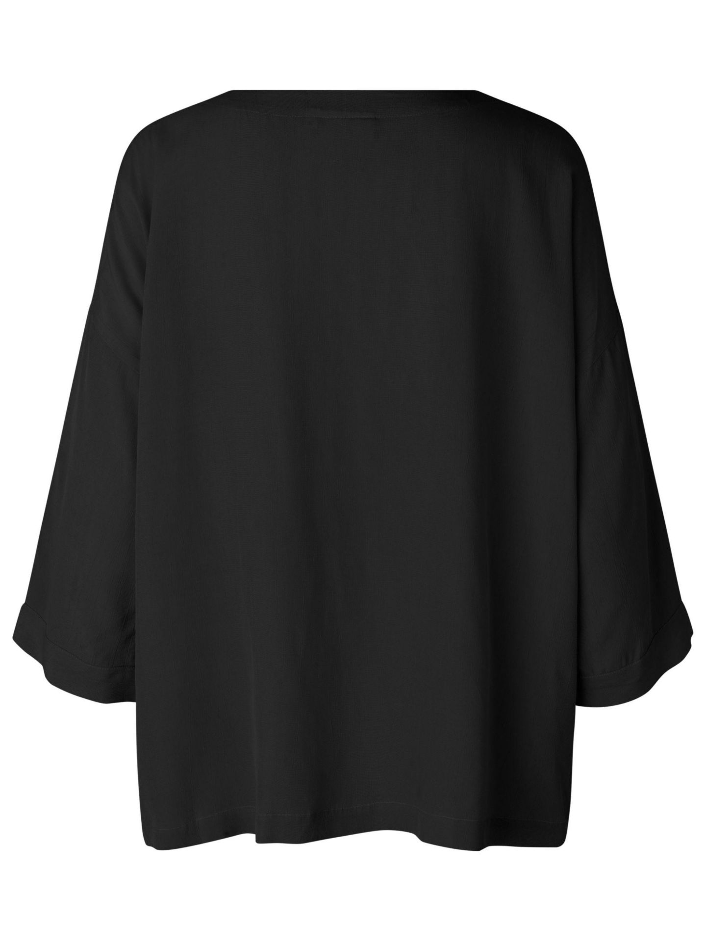 Женская блузка Masai Copenhagen Mabecca Round Neck Draped, цвет: Чёрный — фото 5