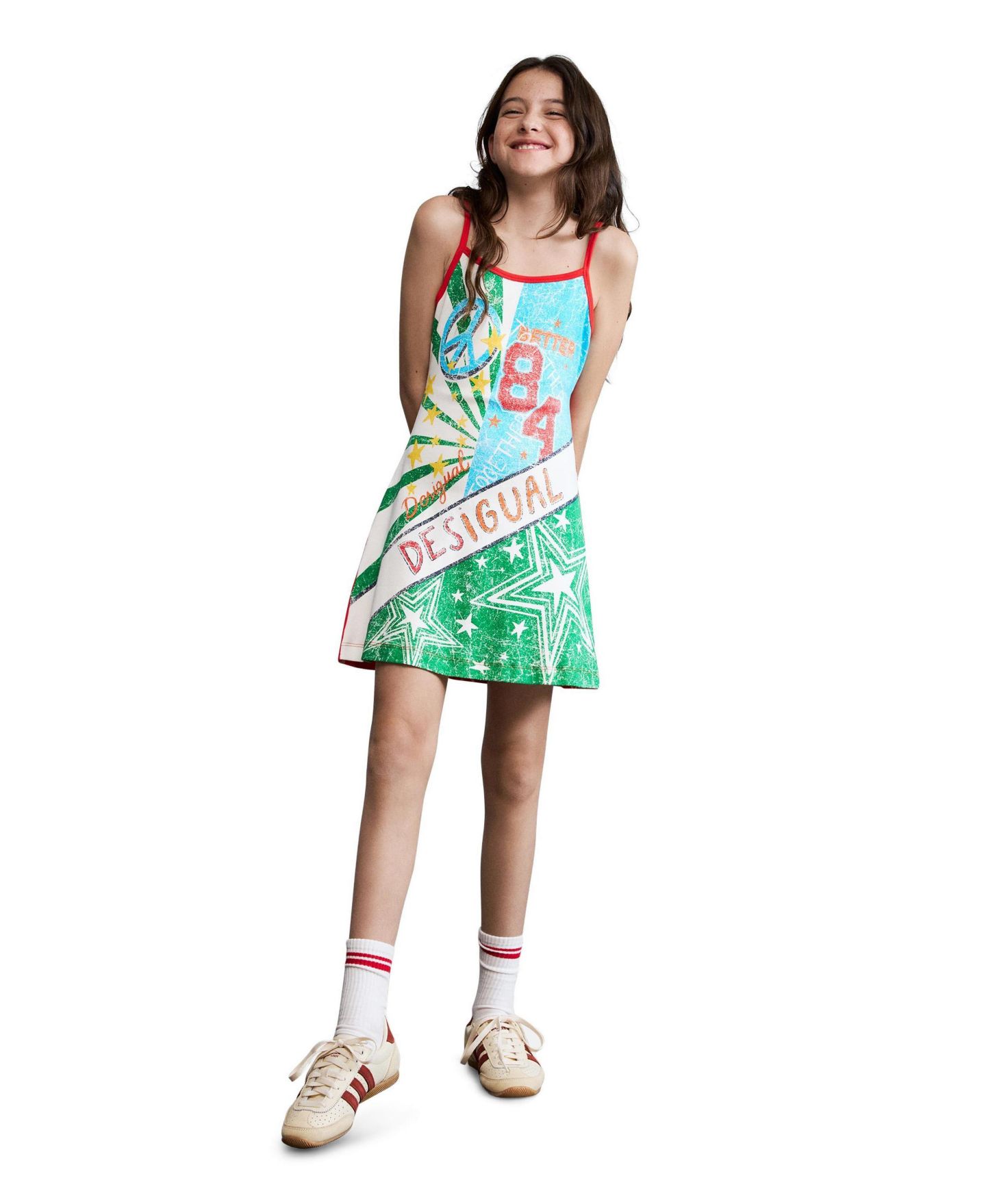 Платье Desigual 's 3-14 Multicolored printed dress для девочек, цвет: Разноцветный — фото 2