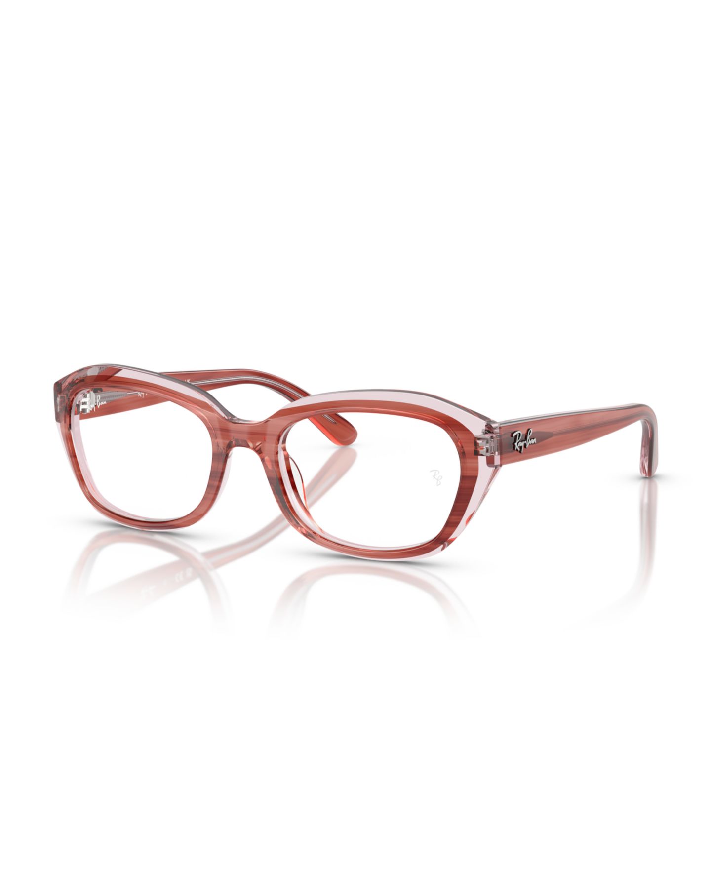 Женские очки Ray-Ban Jr Child Eyeglasses, RB1636, цвет: Розовый прозрачный розовый — фото 1