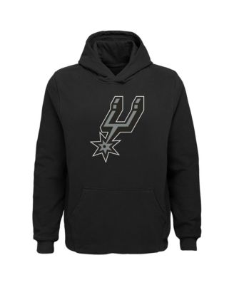 Big Boys and Girls Black San Antonio Spurs Primary Logo Pullover Hoodie