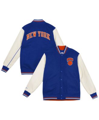 Baby Boys and Girls Mitchell Ness Blue New York Knicks Varsity Heavyweight Full-Snap Jacket