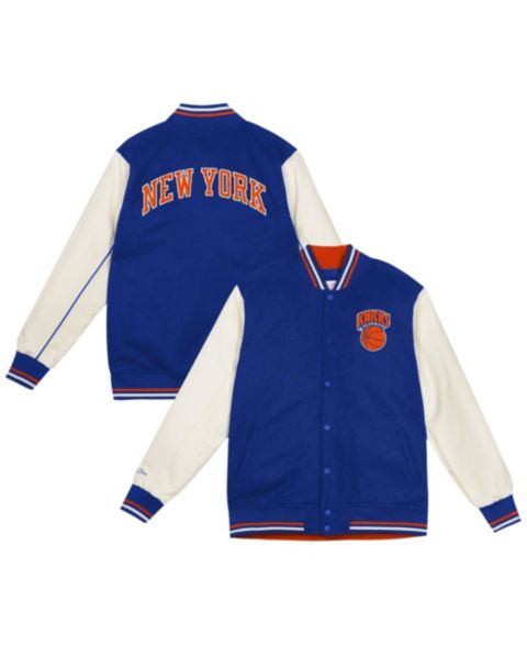 Куртка Mitchell & Ness Mitchell Ness Blue New York Knicks Varsity Heavyweight Full-Snap для малышей